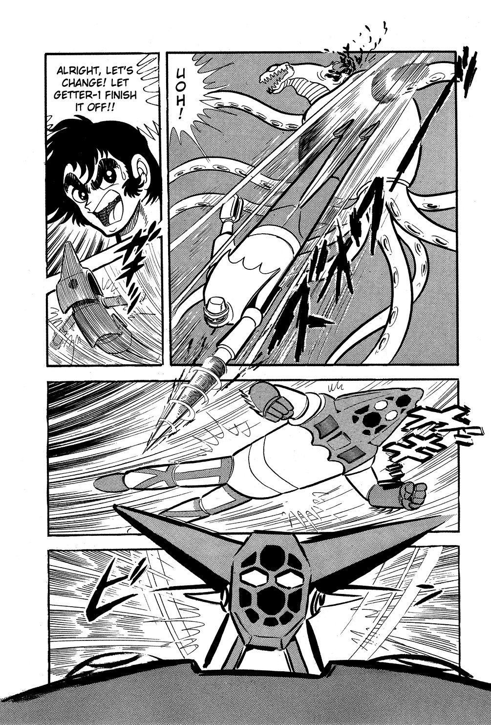 Getter Robo Chapter 5 page 42 - Chapter 5: Dark Lord of the Depths, Gore
