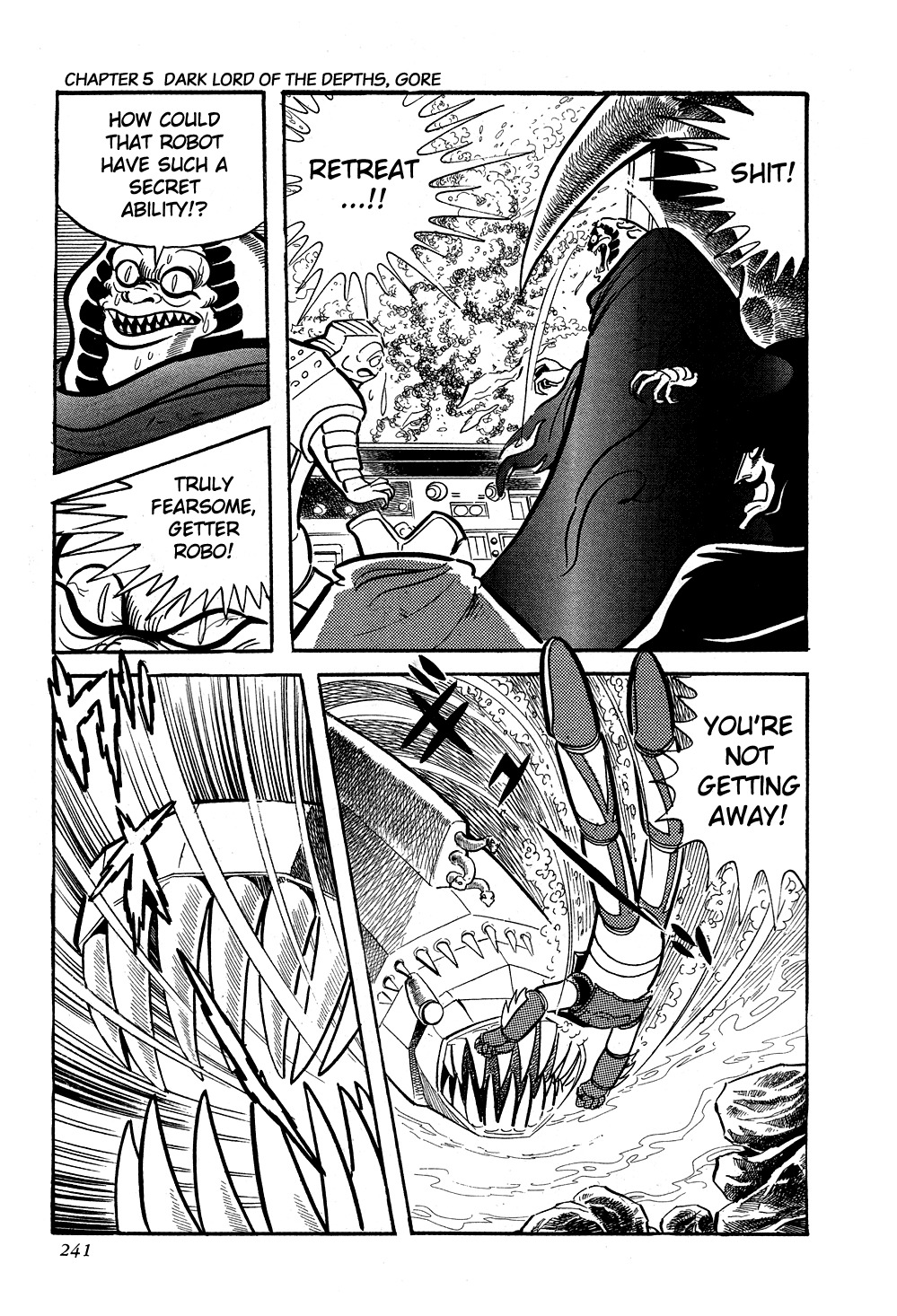 Getter Robo Chapter 5 page 45 - Chapter 5: Dark Lord of the Depths, Gore