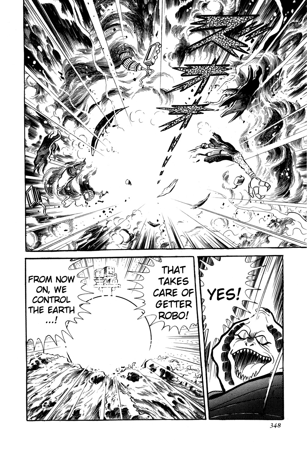 Getter Robo Chapter 6 page 103 - Chapter 6: Visions of Hell on Mt. Daisetsu