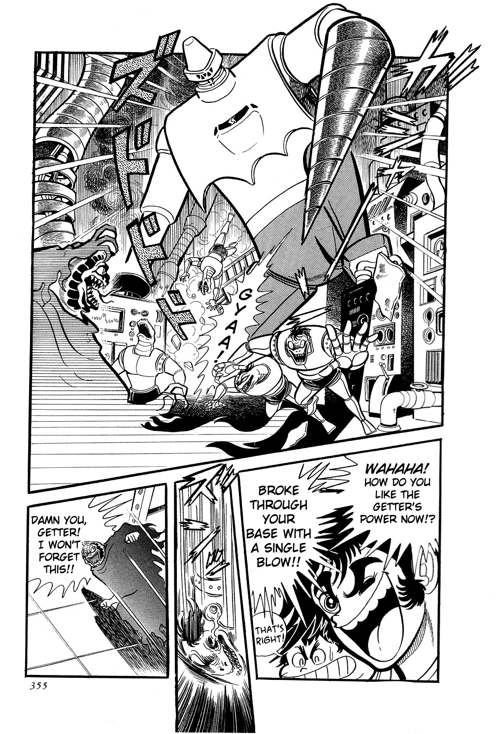 Getter Robo Chapter 6 page 110 - Chapter 6: Visions of Hell on Mt. Daisetsu