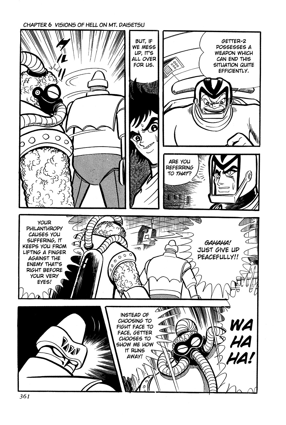 Getter Robo Chapter 6 page 116 - Chapter 6: Visions of Hell on Mt. Daisetsu
