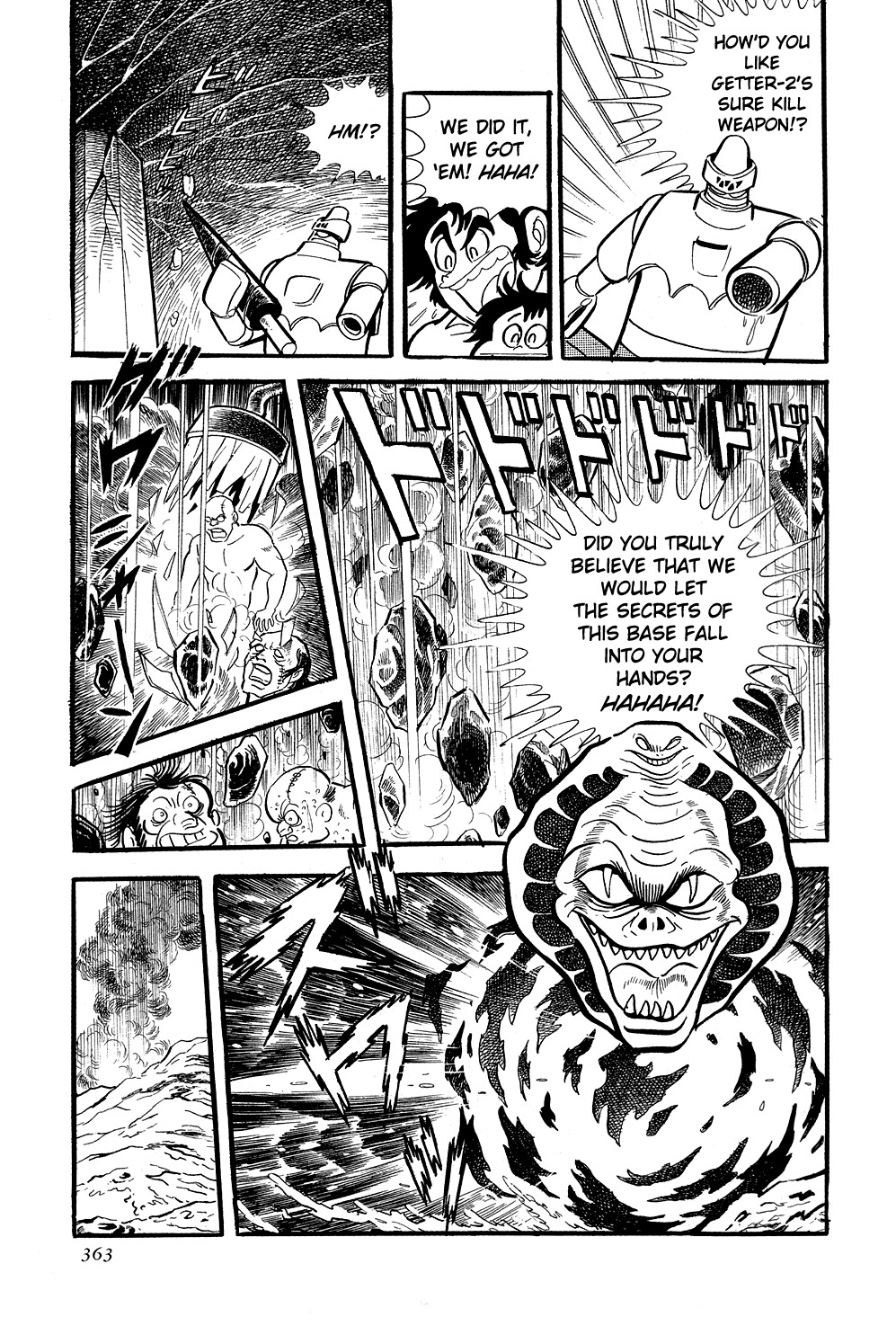 Getter Robo Chapter 6 page 118 - Chapter 6: Visions of Hell on Mt. Daisetsu