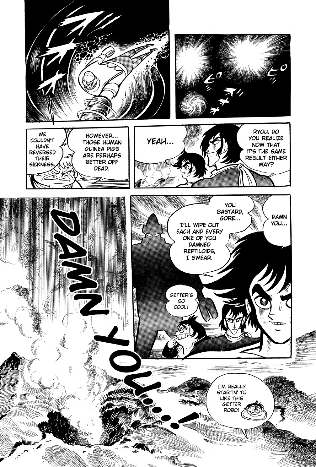 Getter Robo Chapter 6 page 121 - Chapter 6: Visions of Hell on Mt. Daisetsu