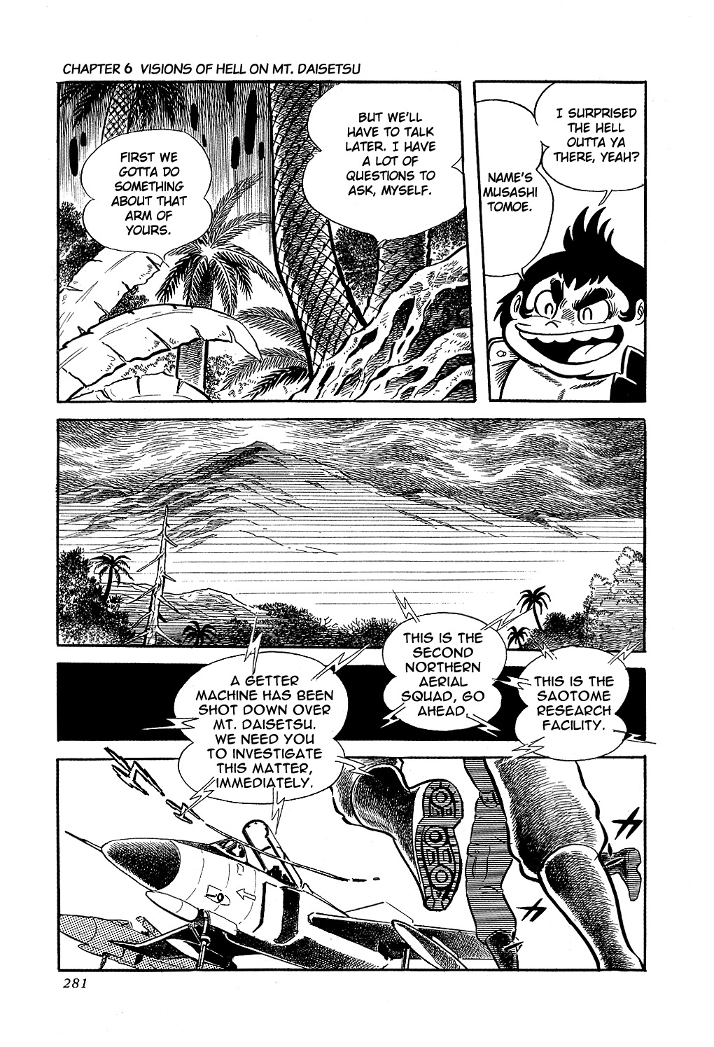 Getter Robo Chapter 6 page 37 - Chapter 6: Visions of Hell on Mt. Daisetsu