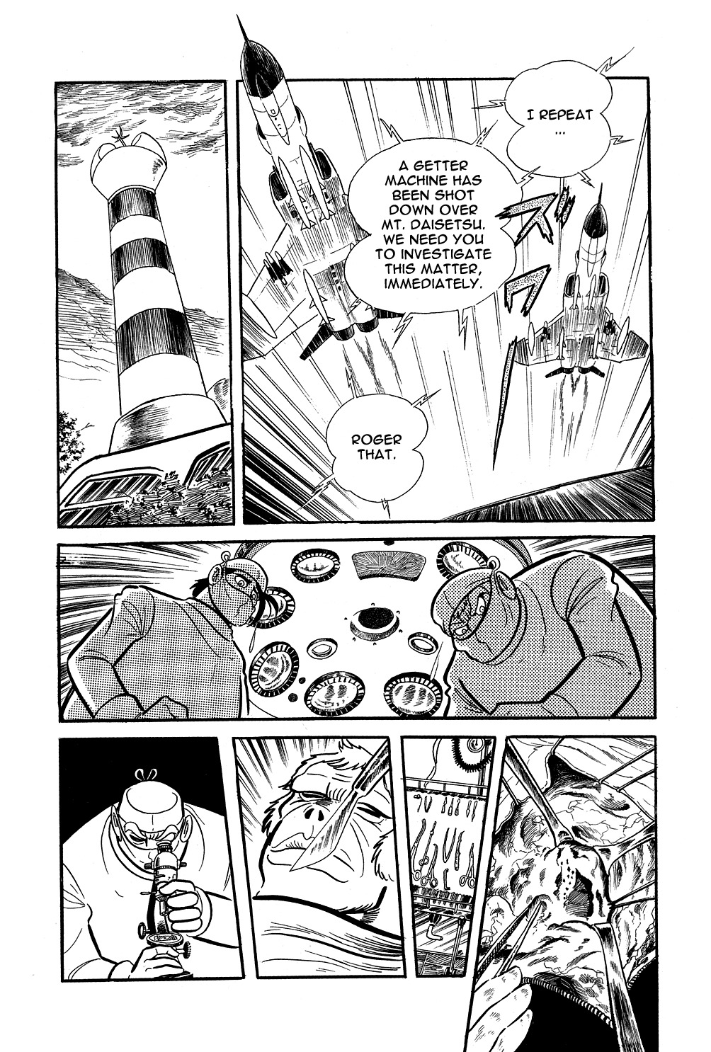 Getter Robo Chapter 6 page 38 - Chapter 6: Visions of Hell on Mt. Daisetsu
