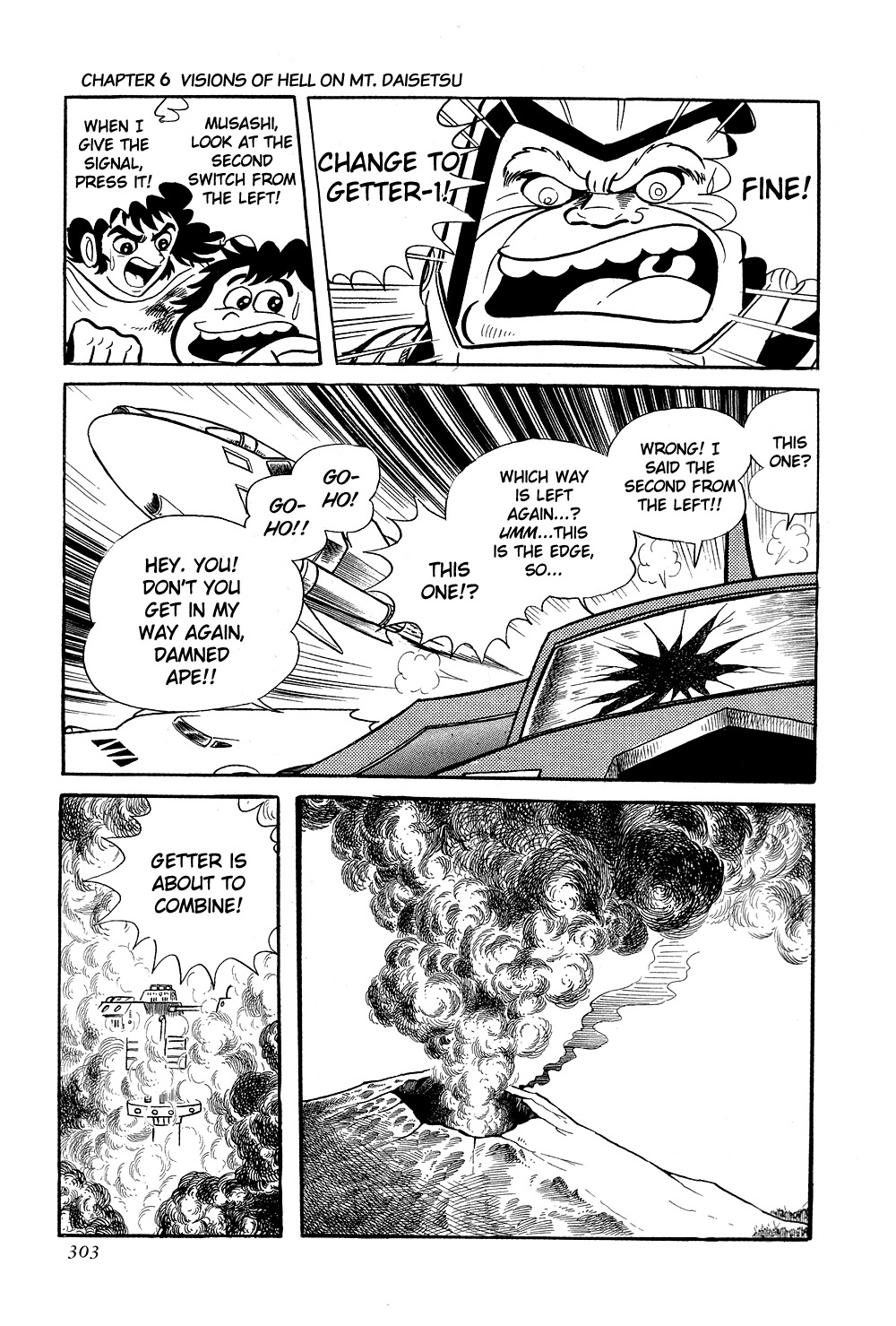 Getter Robo Chapter 6 page 59 - Chapter 6: Visions of Hell on Mt. Daisetsu