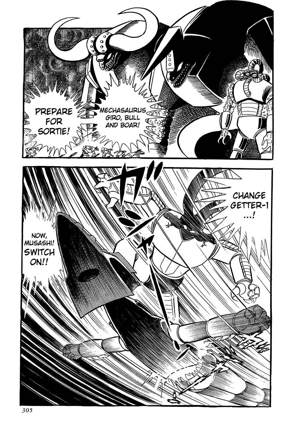 Getter Robo Chapter 6 page 61 - Chapter 6: Visions of Hell on Mt. Daisetsu