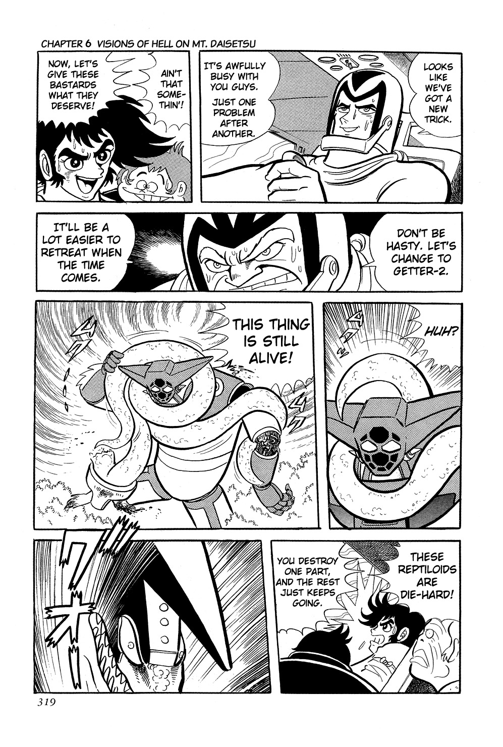 Getter Robo Chapter 6 page 74 - Chapter 6: Visions of Hell on Mt. Daisetsu