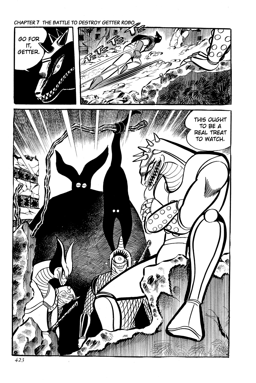 Getter Robo Chapter 7 page 55 - Chapter 7: The Battle to Destroy Getter Robo