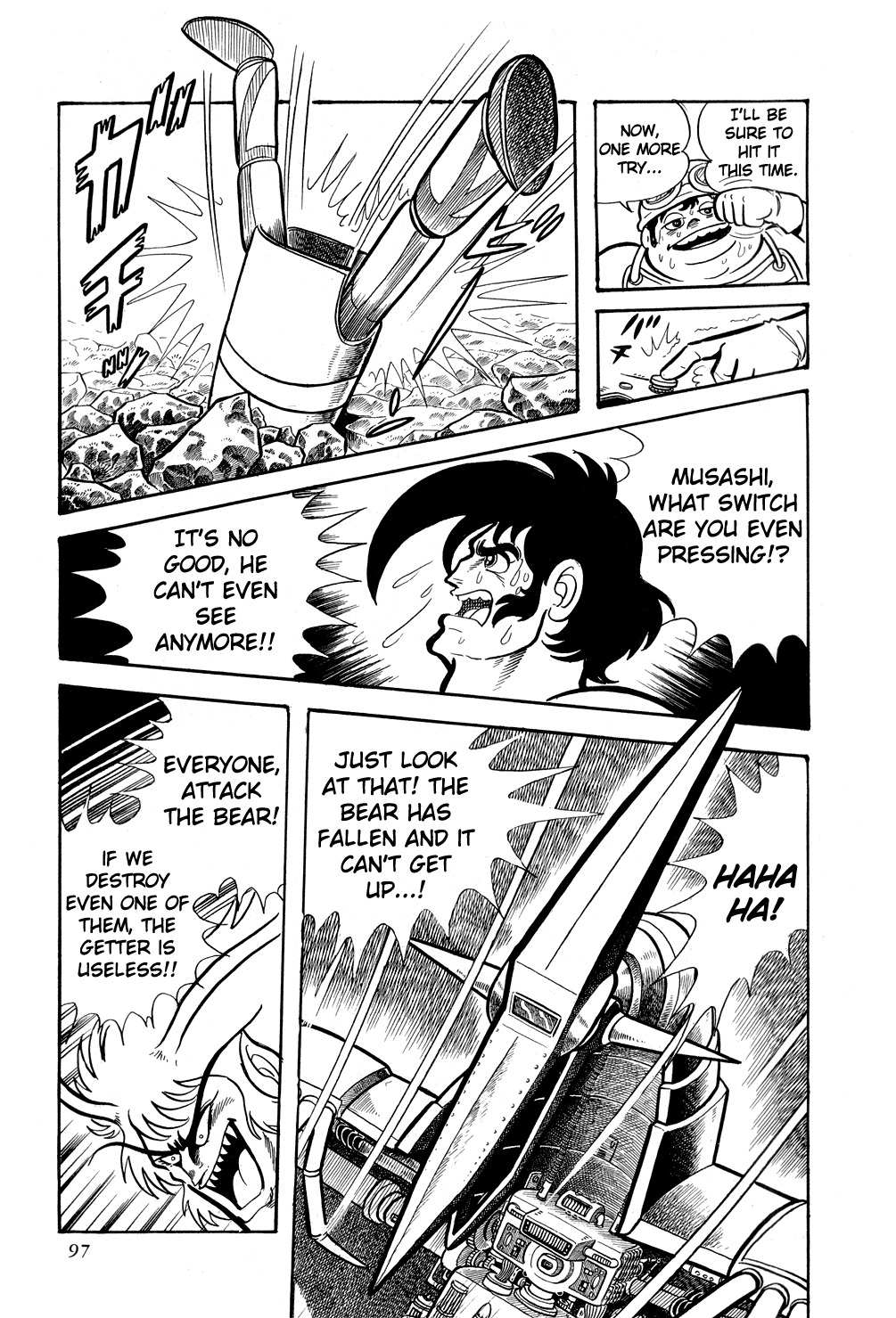 Getter Robo Chapter 8 page 100 - Chapter 8: Chiryu Clan
