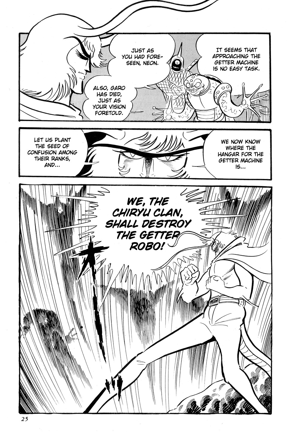 Getter Robo Chapter 8 page 29 - Chapter 8: Chiryu Clan
