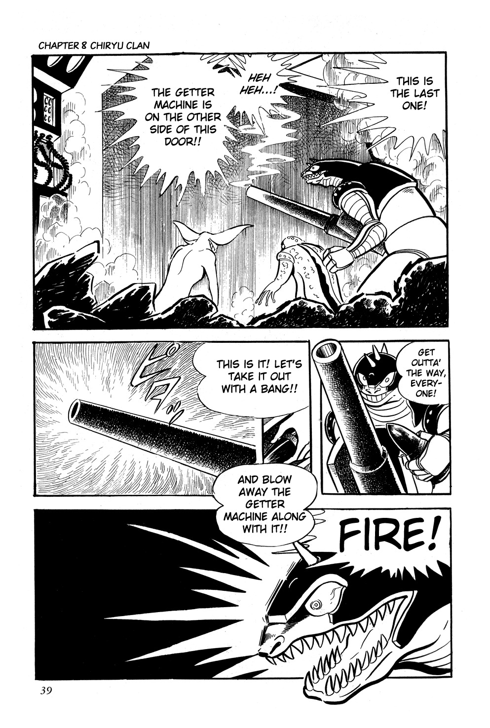 Getter Robo Chapter 8 page 43 - Chapter 8: Chiryu Clan