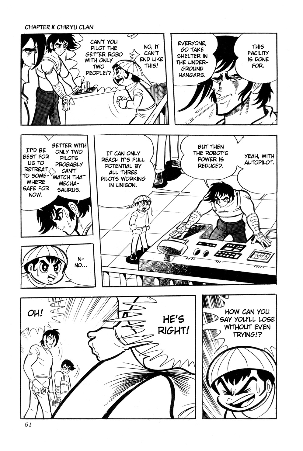 Getter Robo Chapter 8 page 64 - Chapter 8: Chiryu Clan