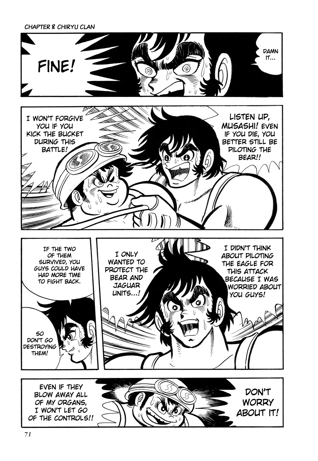 Getter Robo Chapter 8 page 74 - Chapter 8: Chiryu Clan