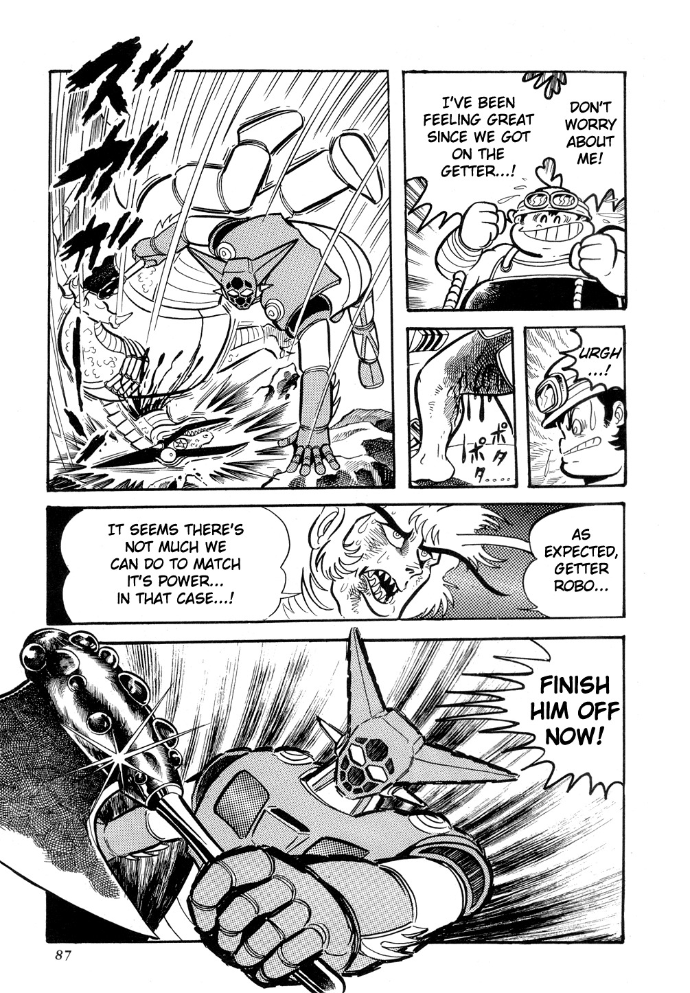 Getter Robo Chapter 8 page 90 - Chapter 8: Chiryu Clan