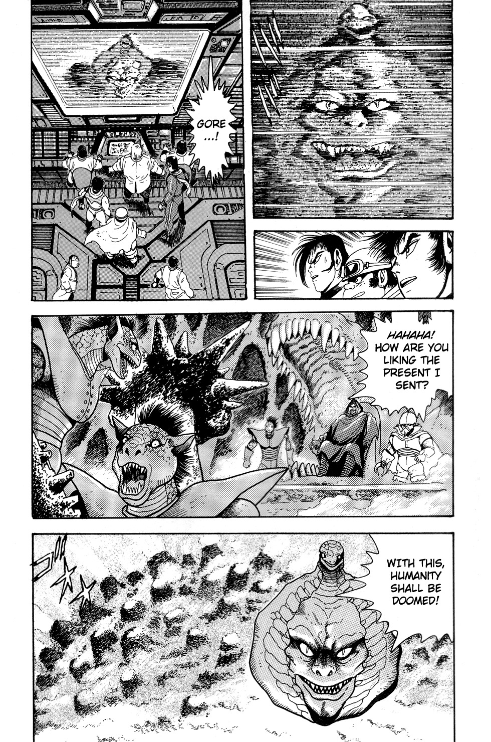 Getter Robo Chapter 9 page 13 - Chapter 9: Operation: Infiltrate the Dinosaur Empire