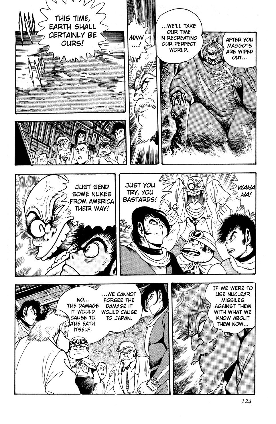 Getter Robo Chapter 9 page 14 - Chapter 9: Operation: Infiltrate the Dinosaur Empire