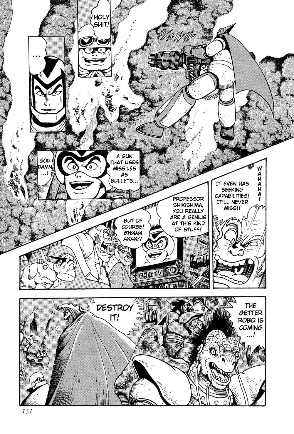 Getter Robo Chapter 9 page 21 - Chapter 9: Operation: Infiltrate the Dinosaur Empire