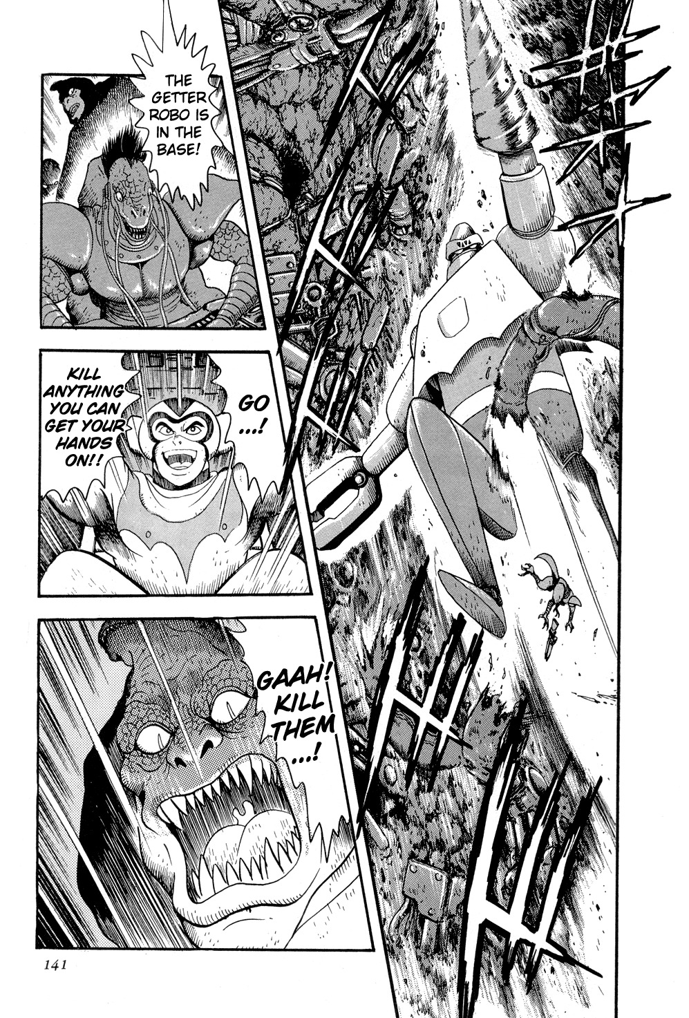 Getter Robo Chapter 9 page 31 - Chapter 9: Operation: Infiltrate the Dinosaur Empire