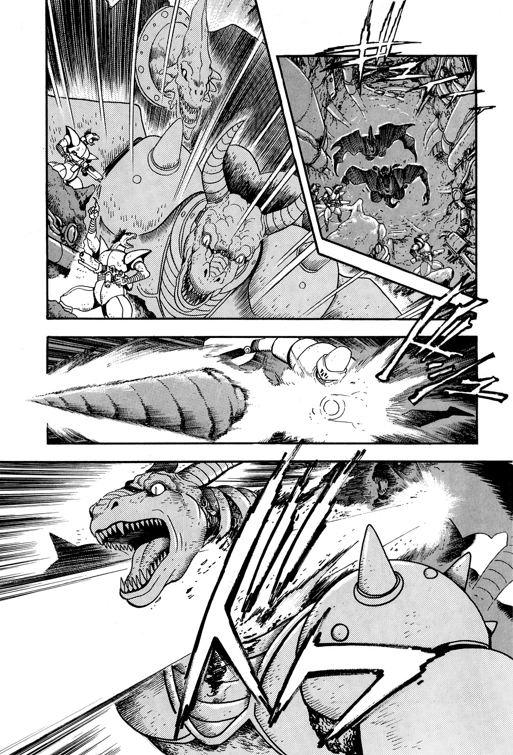 Getter Robo Chapter 9 page 32 - Chapter 9: Operation: Infiltrate the Dinosaur Empire