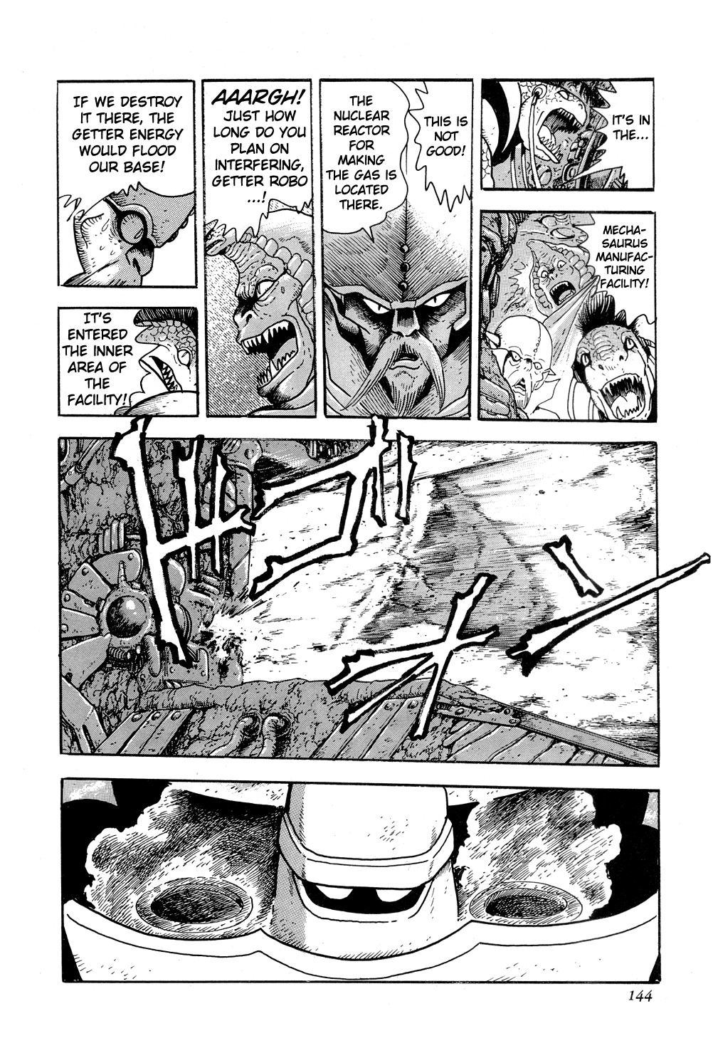 Getter Robo Chapter 9 page 34 - Chapter 9: Operation: Infiltrate the Dinosaur Empire