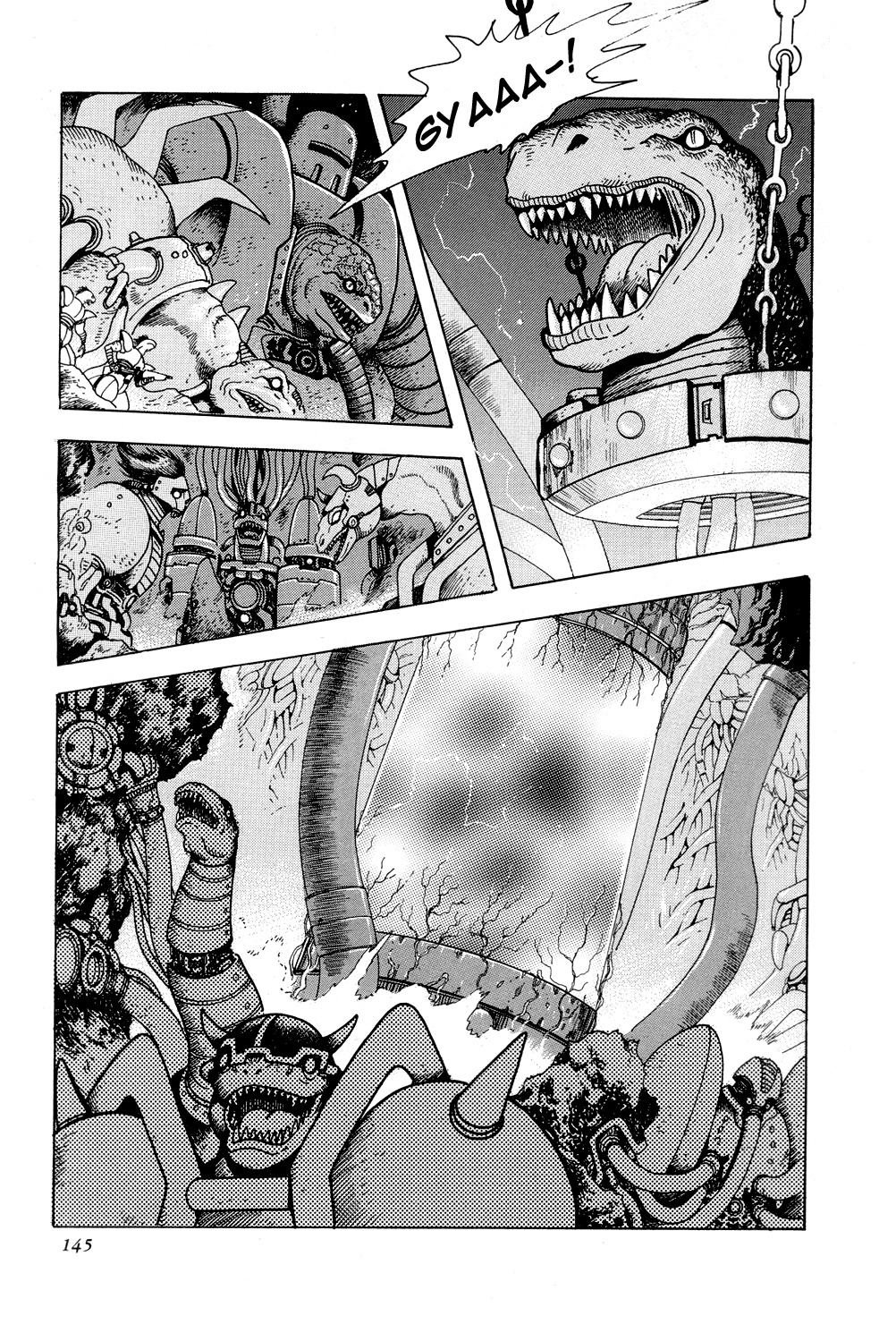 Getter Robo Chapter 9 page 35 - Chapter 9: Operation: Infiltrate the Dinosaur Empire