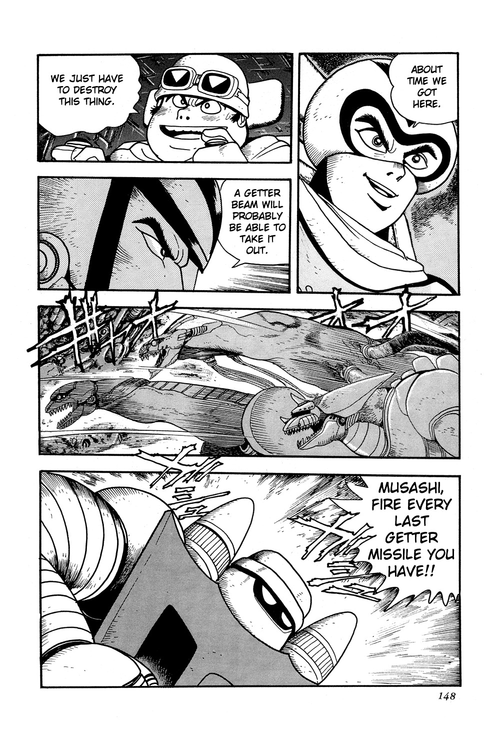 Getter Robo Chapter 9 page 37 - Chapter 9: Operation: Infiltrate the Dinosaur Empire