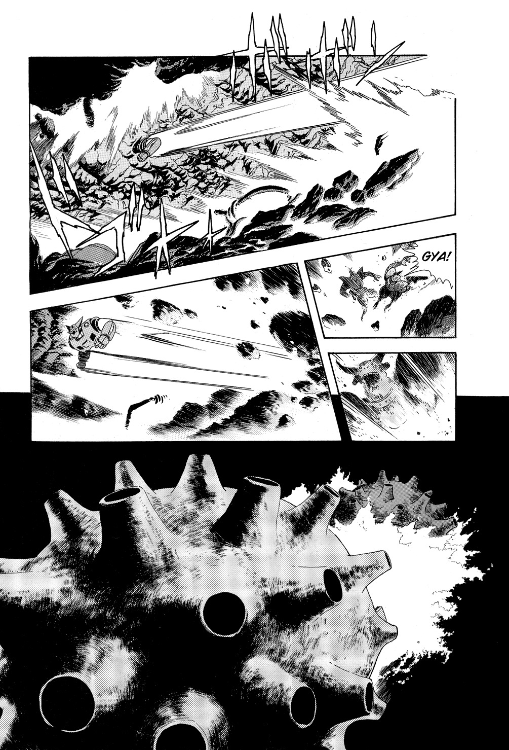 Getter Robo Chapter 9 page 44 - Chapter 9: Operation: Infiltrate the Dinosaur Empire