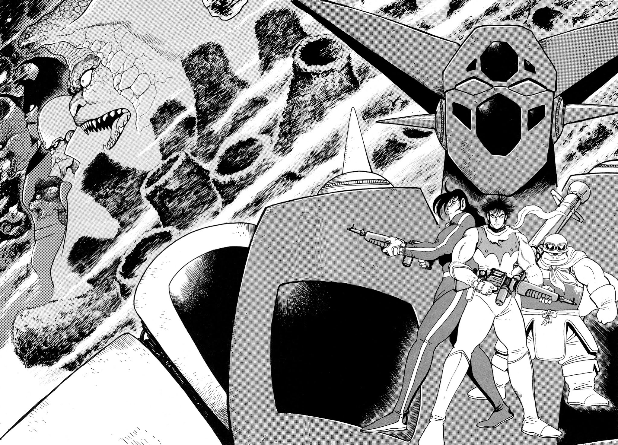 Getter Robo Chapter 9 page 5 - Chapter 9: Operation: Infiltrate the Dinosaur Empire