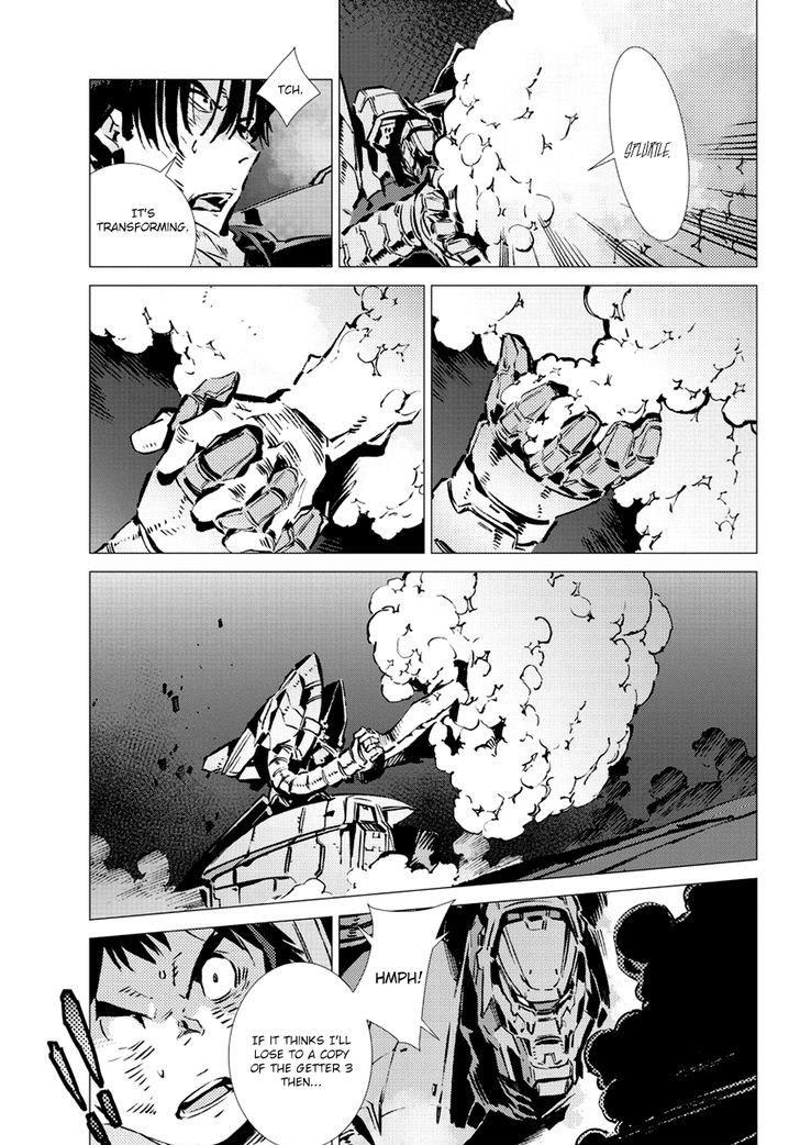 Getter Robot Devolution - Uchuu Saigo no 3-bunkan Chapter 11 page 11 - Chapter 11 : Three Hearts, One Justice