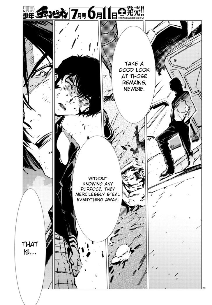 Getter Robot Devolution - Uchuu Saigo no 3-bunkan Chapter 6 page 28 - Chapter 6 : A Desolate Place