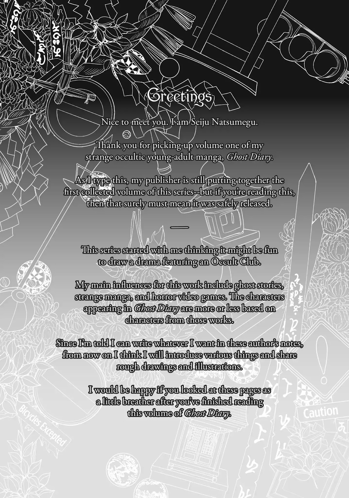 Ghost Diary Chapter 1 page 37 - Chapter 1: Vol.1 1st Page: The Nameless God