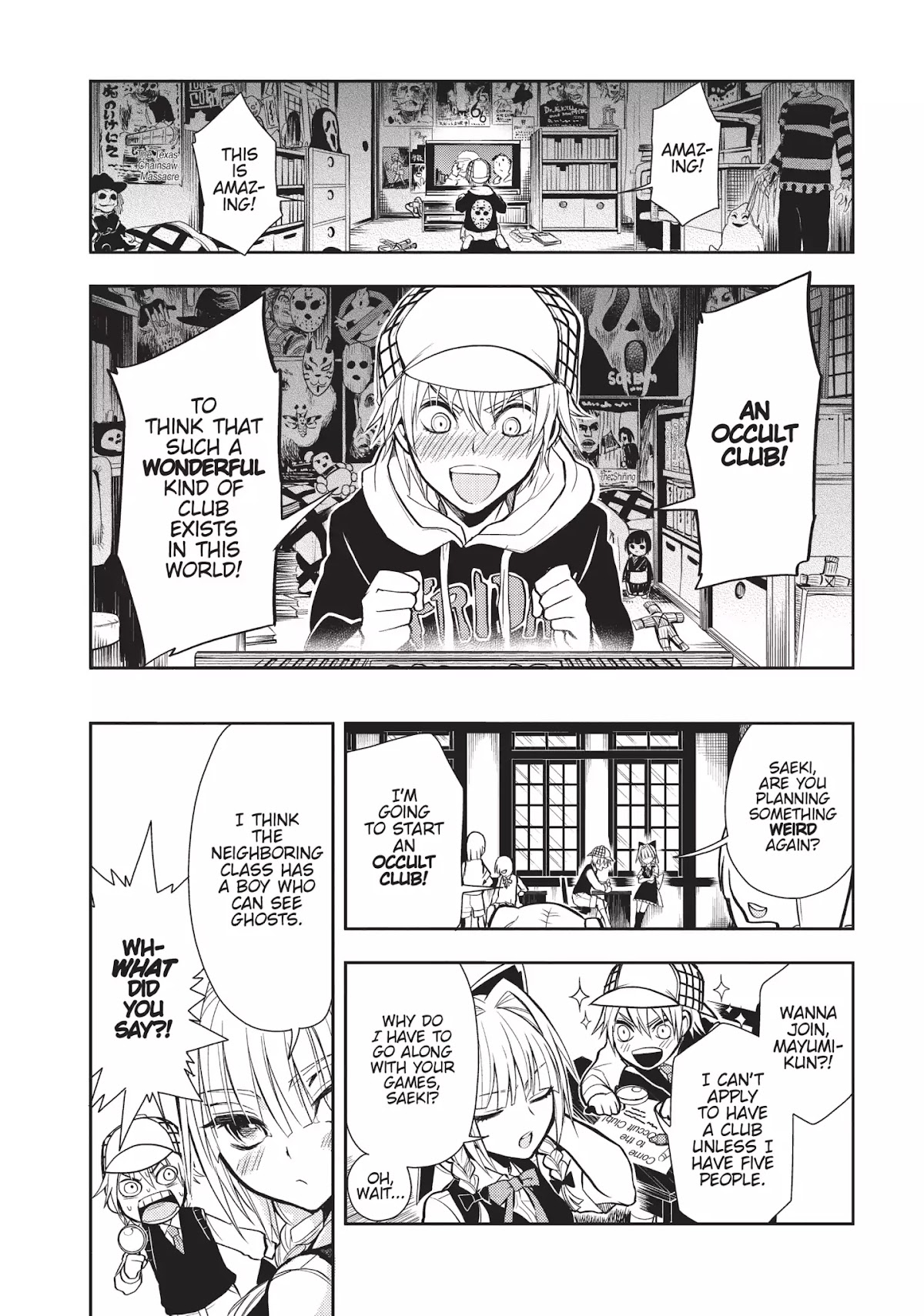 Ghost Diary Chapter 5.5 page 2 - Vol.1 Extra Story: The Secret Origin of the Occult Club
