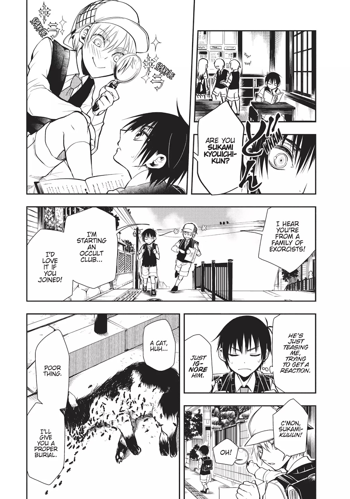 Ghost Diary Chapter 5.5 page 3 - Vol.1 Extra Story: The Secret Origin of the Occult Club