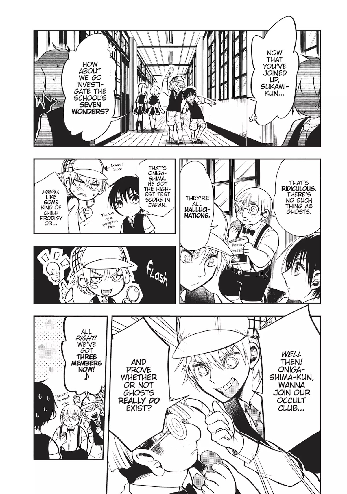 Ghost Diary Chapter 5.5 page 6 - Vol.1 Extra Story: The Secret Origin of the Occult Club