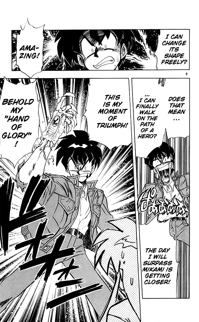 Ghost Sweeper Mikami Chapter 14.1 page 13 - Vol.14 Chapter 1: Report 1 - Showdown in Hong Kong (Part Eight), Hand of Glory!!