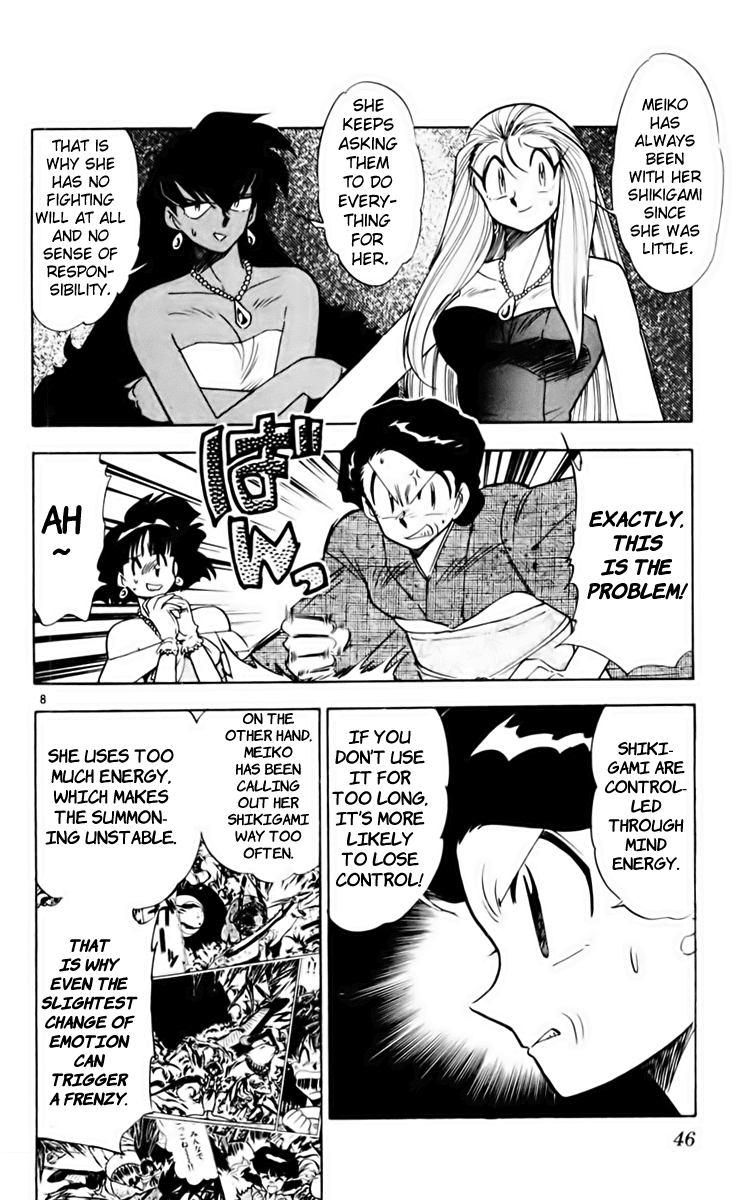 Ghost Sweeper Mikami Chapter 16.3 page 8 - Vol.16 Chapter 3: Report 3 - GS Rokudou Meiko Gokuraku Daisakusen!! (Part One)