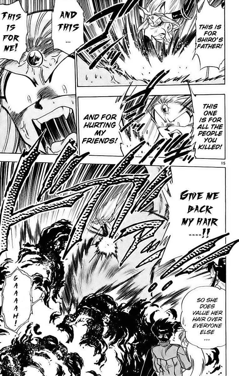 Ghost Sweeper Mikami Chapter 19.2 page 15 - Vol.19 Chapter 2: Report 2 - Battle with Wolves!! (Part Nine)