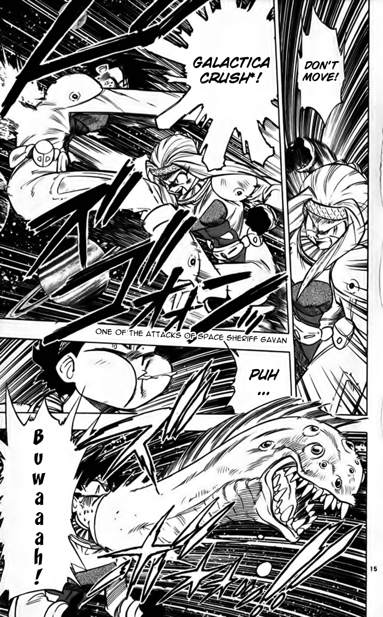 Ghost Sweeper Mikami Chapter 25.7 page 15 - Vol.25 Chapter 7: Report 7 - Fly Me to the Moon!! (Part Six)