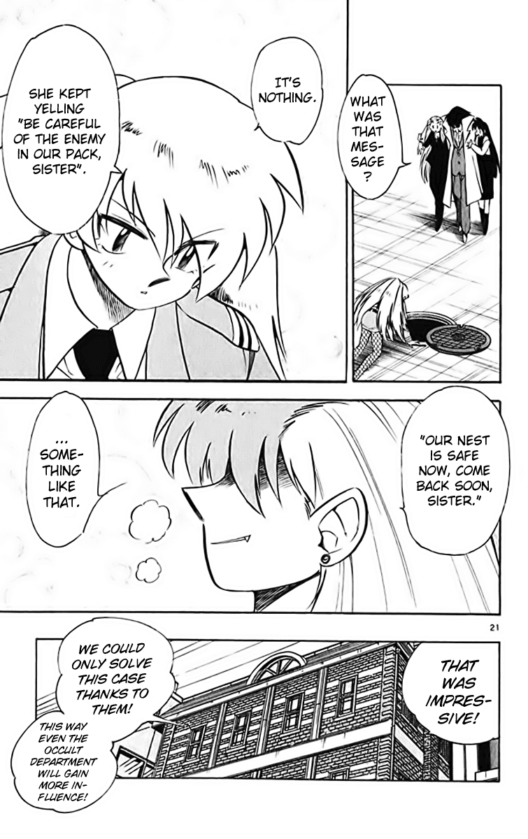 Ghost Sweeper Mikami Chapter 37.3 page 21 - Vol.37 Chapter 3: Report 3 - White Wolf and White Fox!! (Part Four)