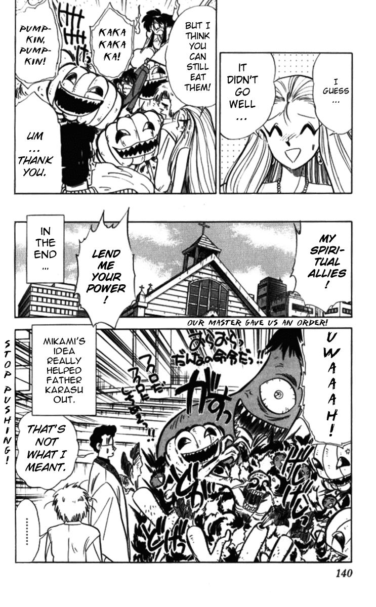 Ghost Sweeper Mikami Chapter 9.8 page 16 - Vol.9 Chapter 8: Report 8 - He Who Dances with Vegetables!!