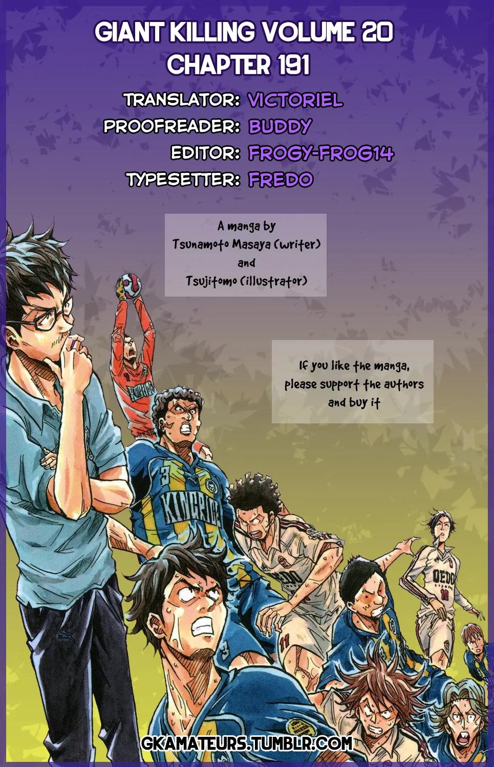 Giant Killing Chapter 191 thumbnail