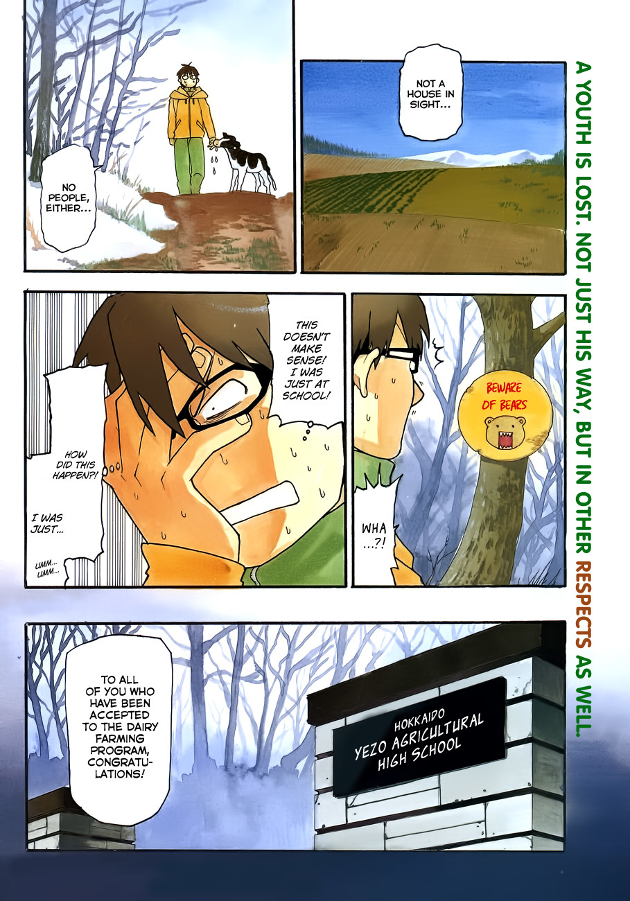 Gin no Saji Chapter 1 page 4 - Chapter 1: Springtime (1)