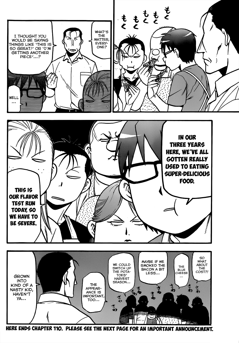 Gin no Saji Chapter 110 page 18 - Chapter 110: The Four Seasons (13)
