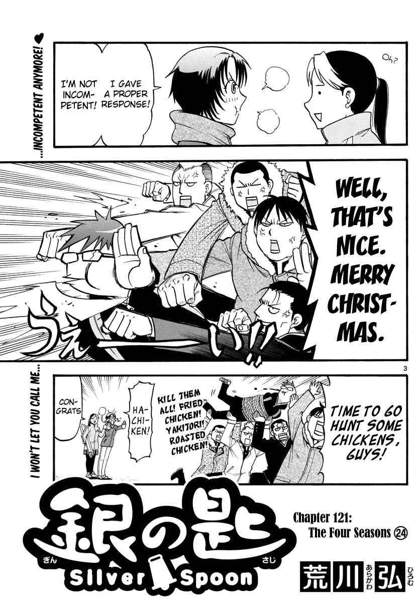 Gin no Saji Chapter 121 page 7 - Chapter 121: The Four Seasons (24)