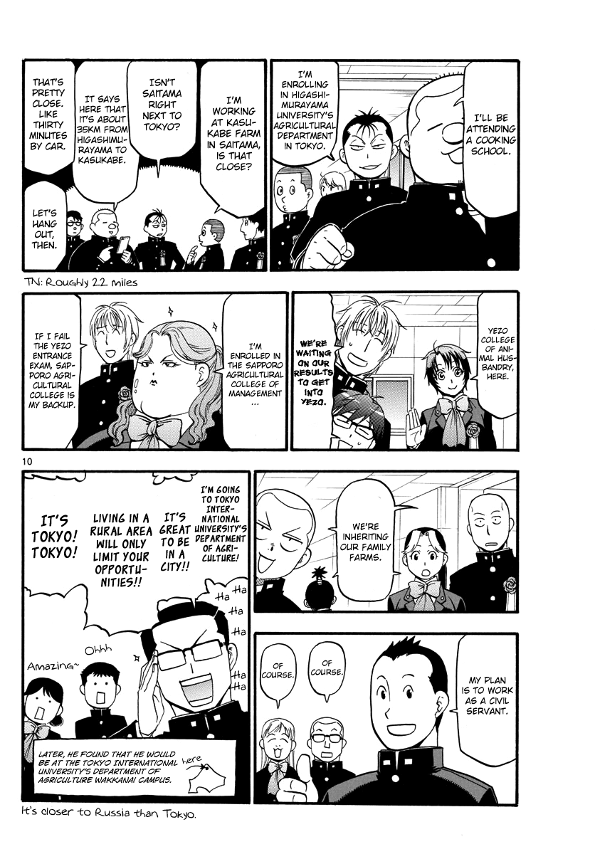Gin no Saji Chapter 127 page 11 - Chapter 127: The Four Seasons ㉚
