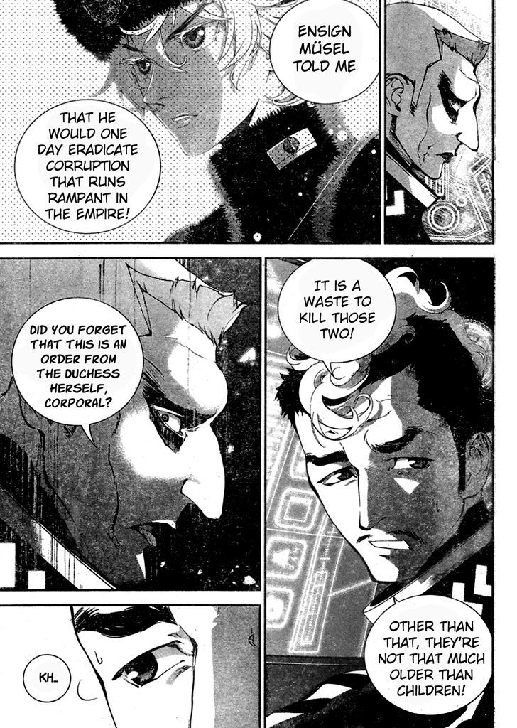 Ginga Eiyuu Densetsu (FUJISAKI Ryu) Chapter 13 page 3 - Chapter 13 : Ensign Reinhard von MÃ¼sel - Planet Kapche-Lanka - Confrontation wit...