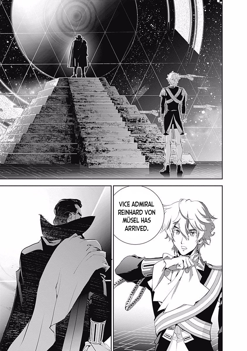 Ginga Eiyuu Densetsu (FUJISAKI Ryu) Chapter 33 page 14 - Chapter 33: Vice Admiral Reinhard von Müsel - The Third Battle of Tiamat; Departure ~ The Empire Forces Flagship Wilhelmina