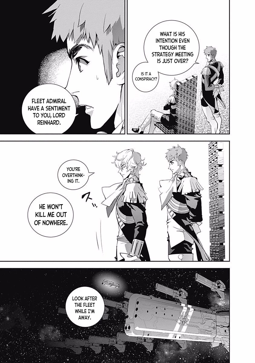 Ginga Eiyuu Densetsu (FUJISAKI Ryu) Chapter 33 page 9 - Chapter 33: Vice Admiral Reinhard von Müsel - The Third Battle of Tiamat; Departure ~ The Empire Forces Flagship Wilhelmina