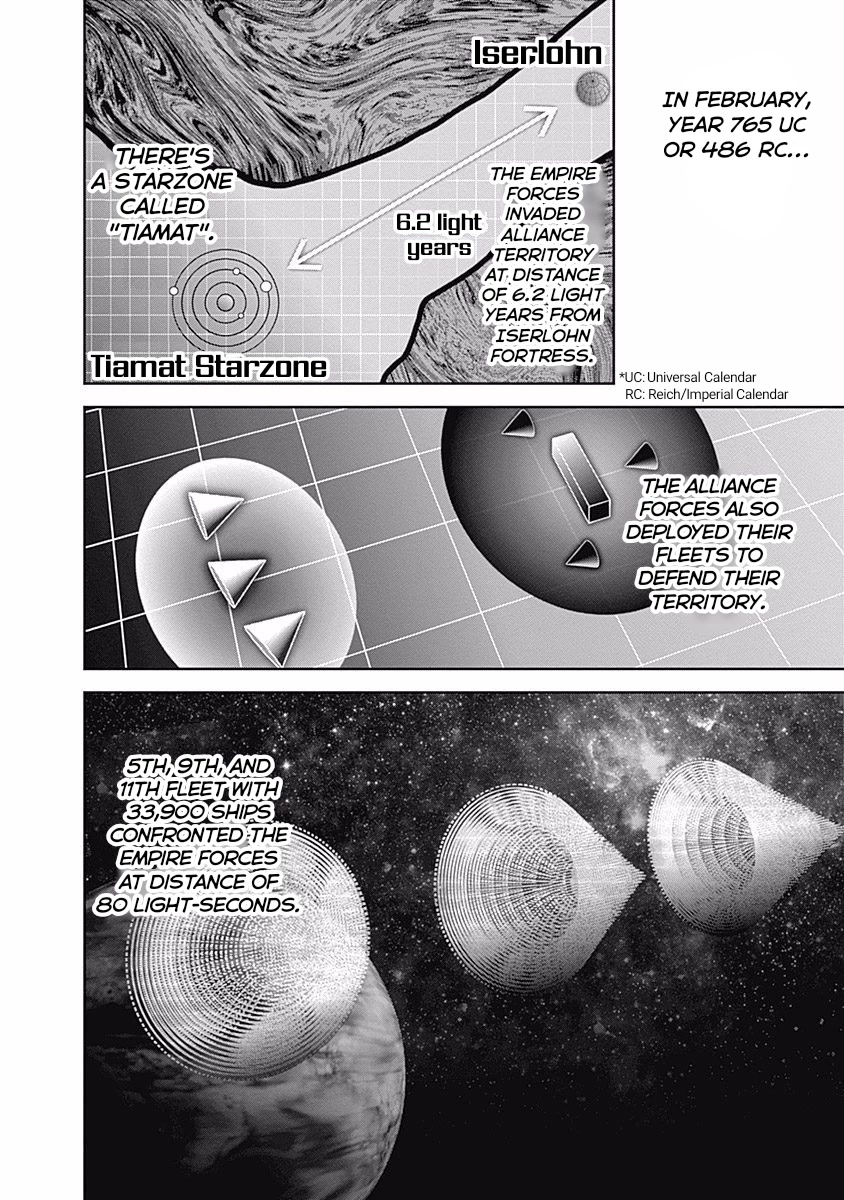Ginga Eiyuu Densetsu (FUJISAKI Ryu) Chapter 34 page 8 - Chapter 34: Vice Admiral Reinhard von Müsel - The Third Battle of Tiamat; The Empire Forces Flagship Wilhelmina ~ The Alliance Forces 5th Fleet Flagship Rio Grande